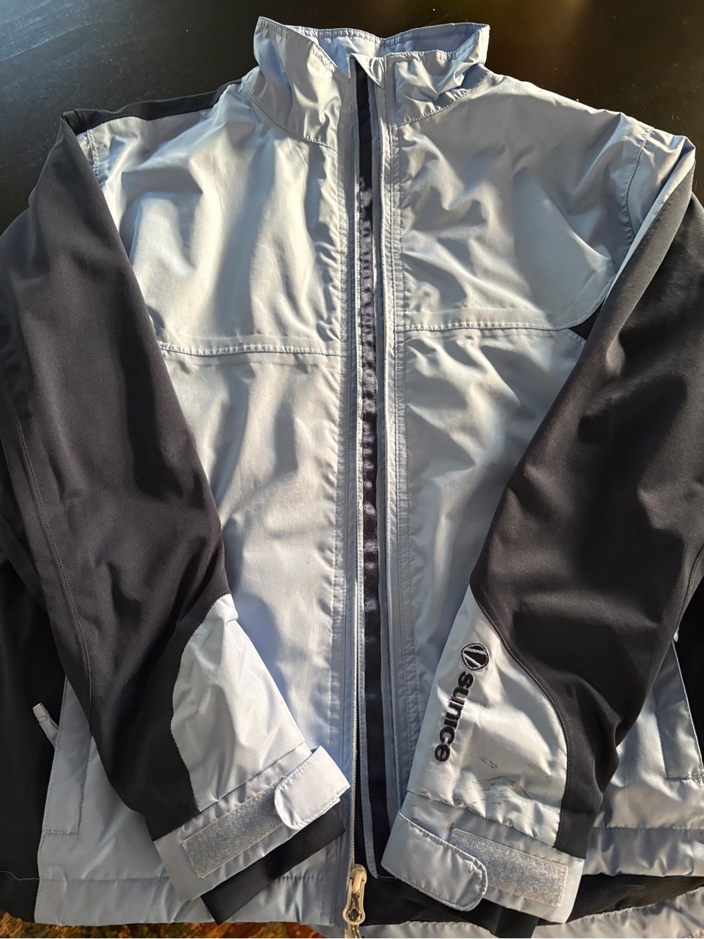 Sunice Women’s Two-Tone Blue and Navy Blue Jacket - Windproof Zip Front